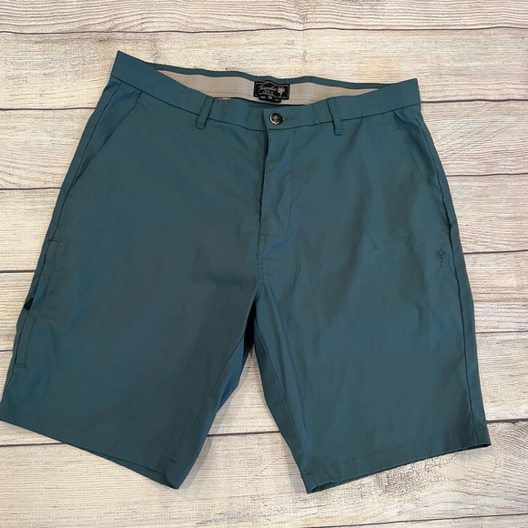 TRUNKS Blue Flat Front Shorts with Modern Fit/size 32 - Picture 2 of 7